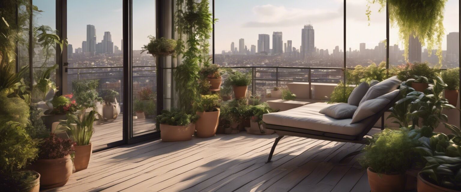 Beautiful balcony garden