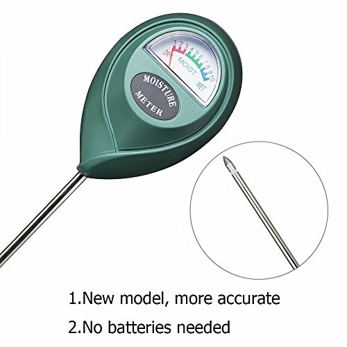 XLUX Soil Moisture Meter with probe and dial display.